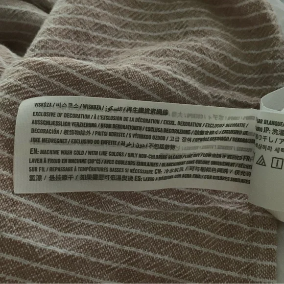 Abercrombie & Fitch Womens Size S Linen Blend Mini Summer Dress Tan Striped - Picture 11 of 11